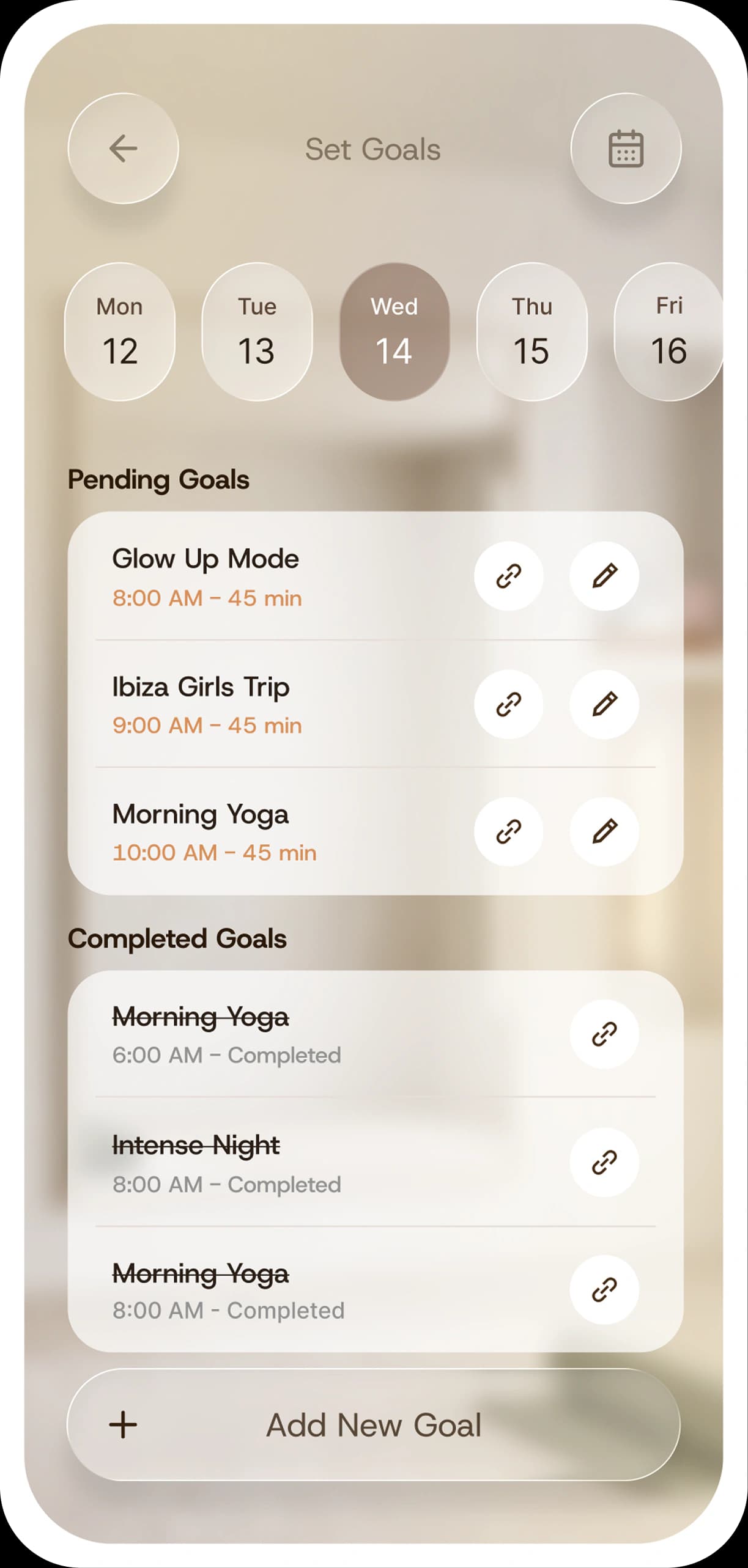 Post-workout summary screen with results and recap